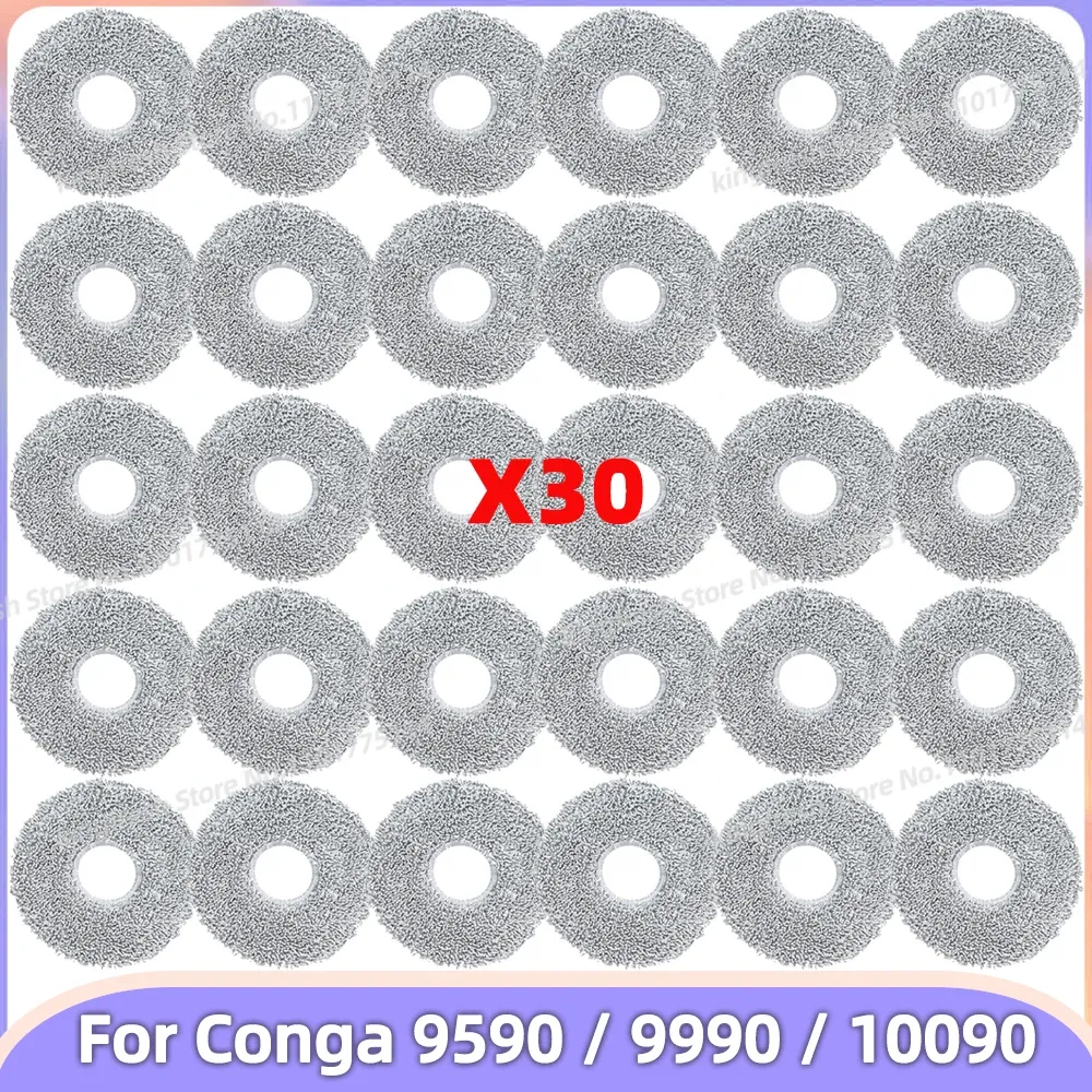 Compatible avec Cecotec Conga 9590 / 9990 / 10090 AI Spin Revolution Ultra Power Home, MGTEC Twinboth S10 Ultra, pièces d'aspirateur, chiffon de nettoyage, tampon de serpillière - Image 1