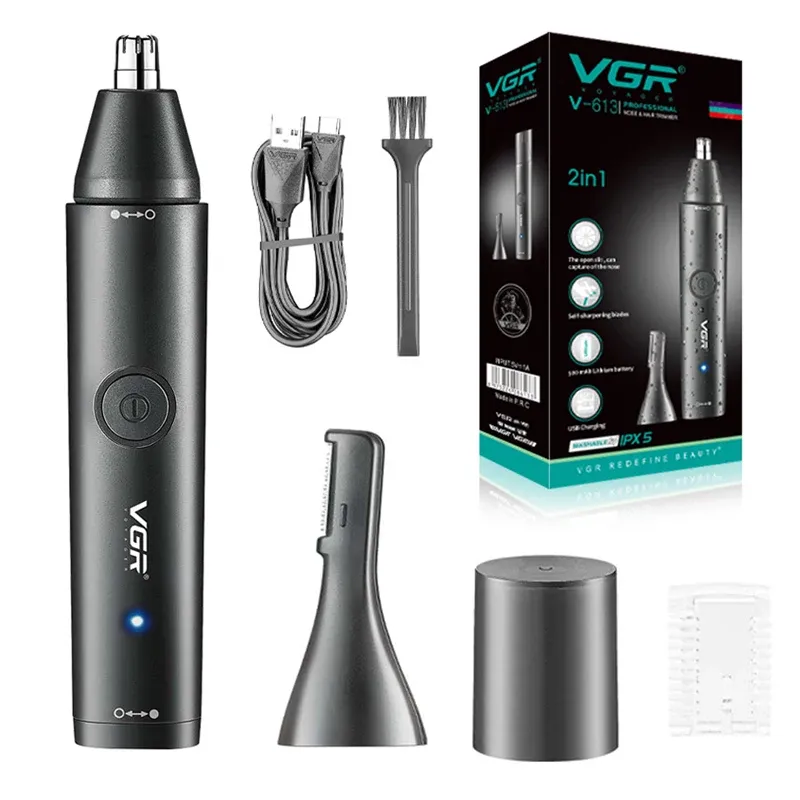 Tondeuse électrique VgazEar pour hommes, kit de toilettage pour la barbe, le visage et le corps 6