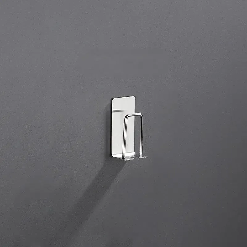 Porte-brosse à dents en acier inoxydable, vue de côté