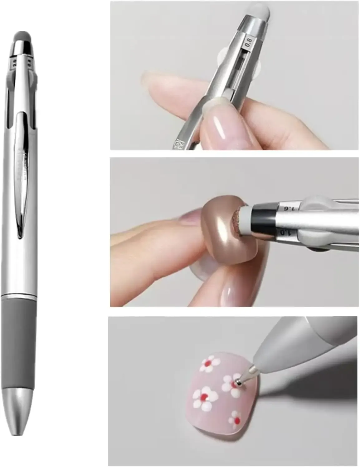 Stylo à points en situation d'utilisation