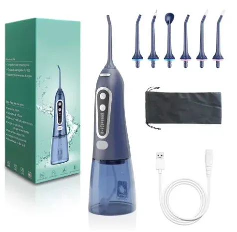 Brosse à dents électrique sonique rechargeable USB pour adultes, étanche, avec têtes de rechange et étui de voyage 9