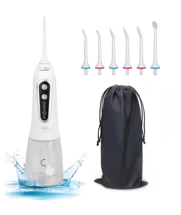 Brosse à dents électrique sonique rechargeable USB pour adultes, étanche, avec têtes de rechange et étui de voyage 7