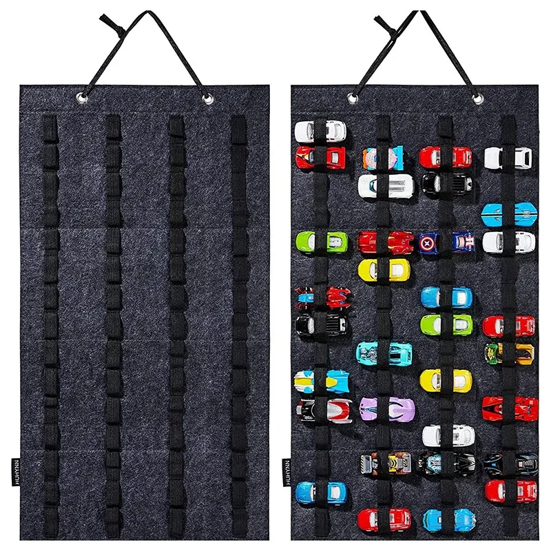 Organisateur mural suspendu pour Hot Wheels, vitrine de rangement à grande capacité pour voitures miniatures, boîte de rangement pour jouets, cadeau pour enfants 9