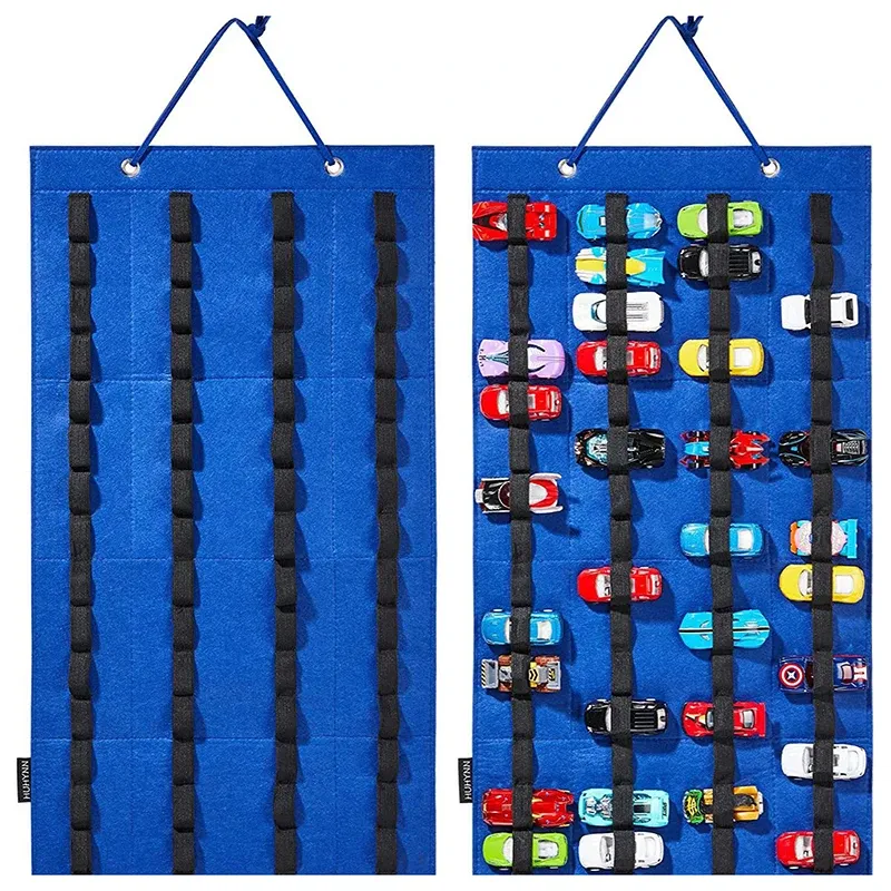 Organisateur mural suspendu pour Hot Wheels, vitrine de rangement à grande capacité pour voitures miniatures, boîte de rangement pour jouets, cadeau pour enfants 8
