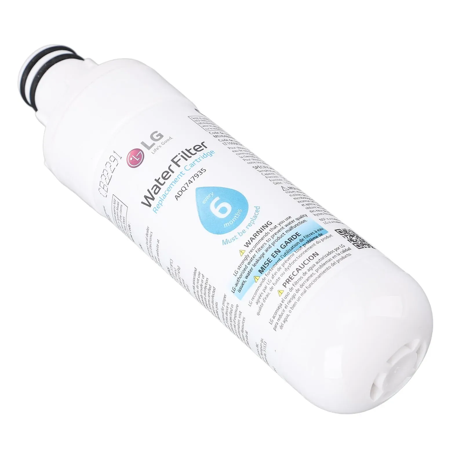 Filtre à eau de remplacement pour réfrigérateur ADQ747935, charbon actif, boîtier en ABS, durée de vie de 6 à 12 mois 2