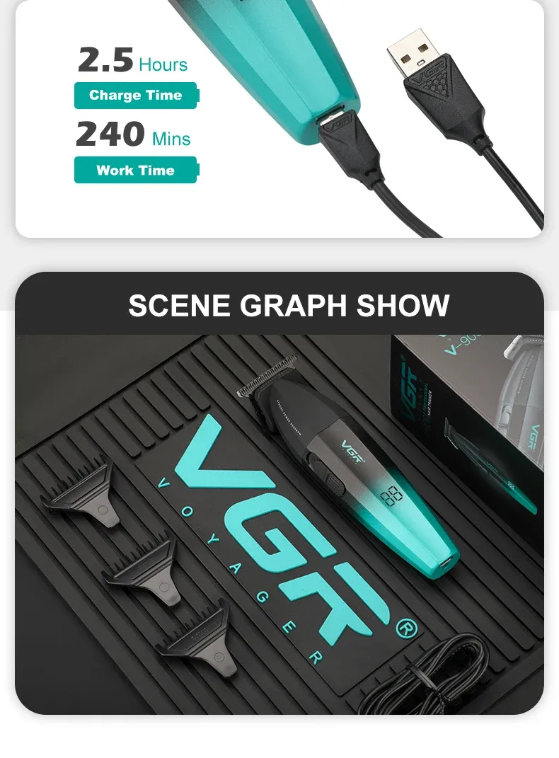 Tondeuse à cheveux VGR V-003 V-906 coffret complet
