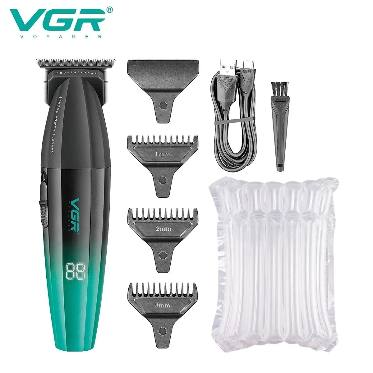 VgazHair Tondeuse à cheveux sans fil professionnelle, machine électrique de coupe 9000 tr/min pour hommes, modèles V-003 et V-906 8