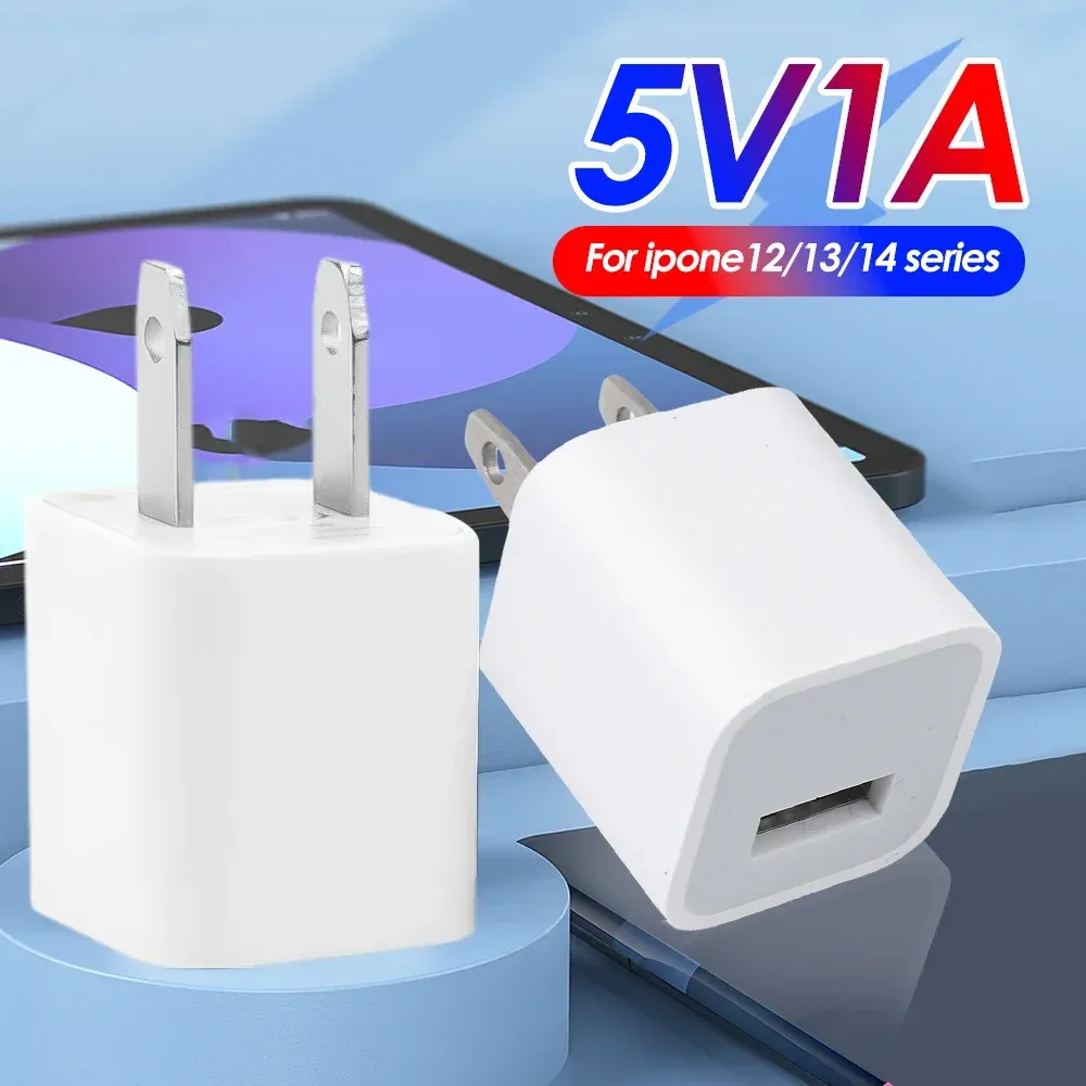 Adaptateur de chargeur mural USB à charge rapide pour iPhone et iPad, prise US, lot de 1 à 5 2