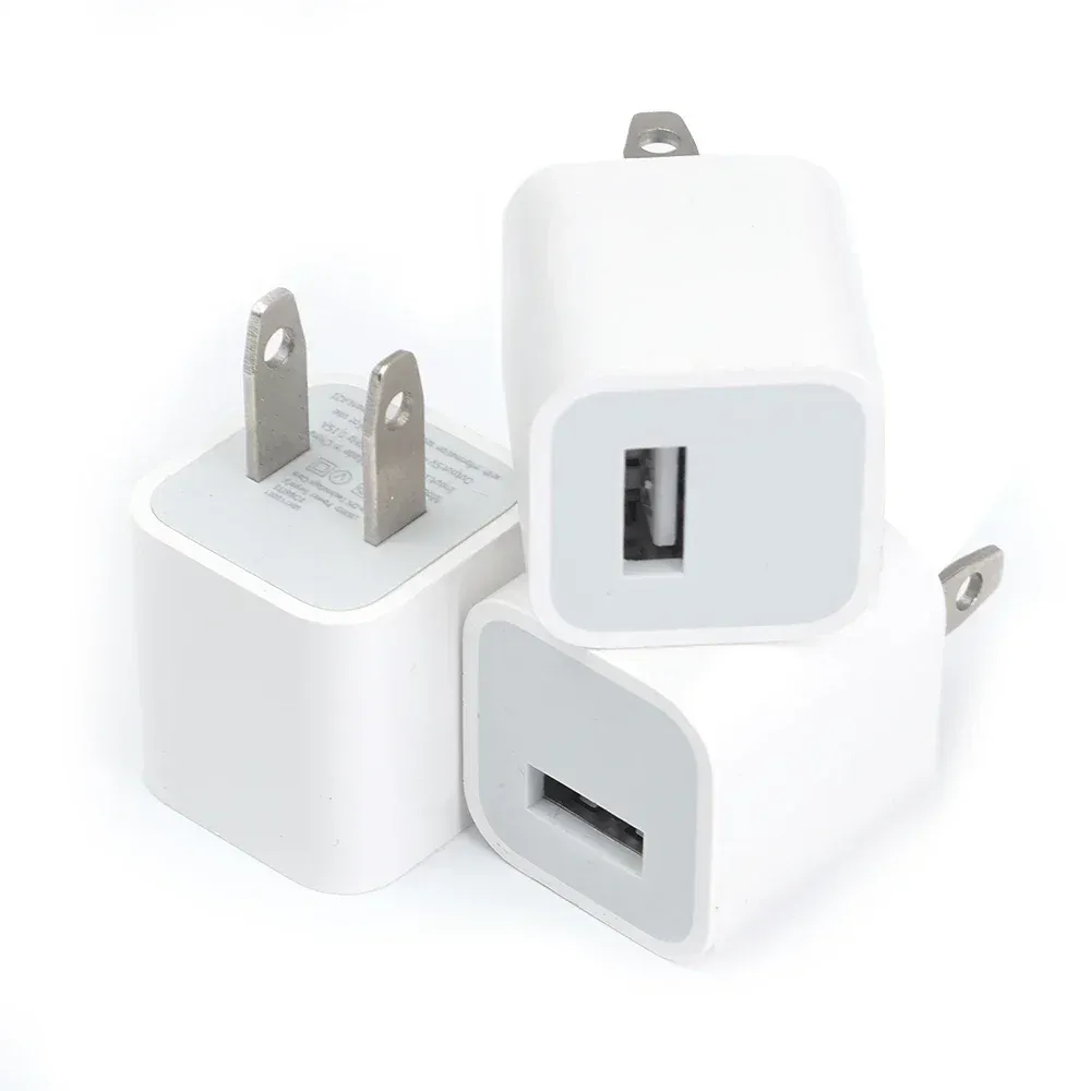 Adaptateur de chargeur mural USB à charge rapide pour iPhone et iPad, prise US, lot de 1 à 5 7