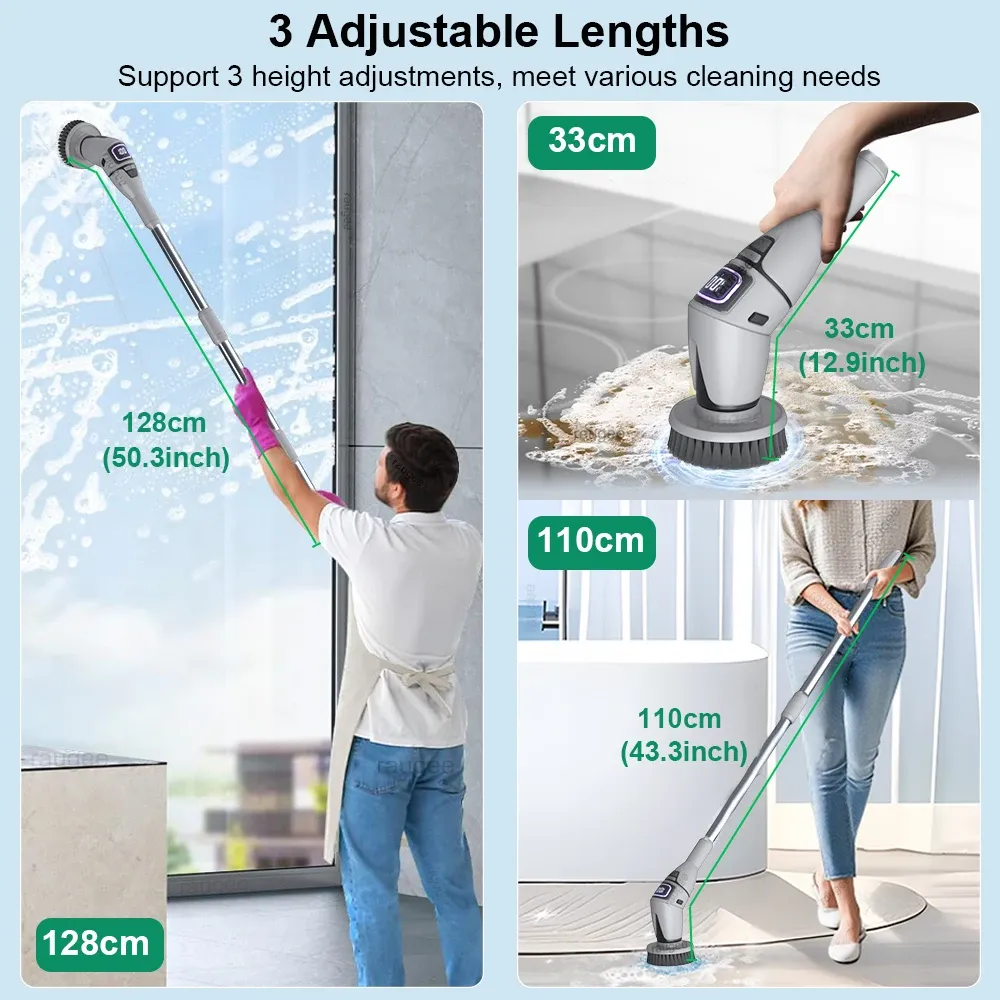 Nettoyage de la salle de bain avec la brosse électrique