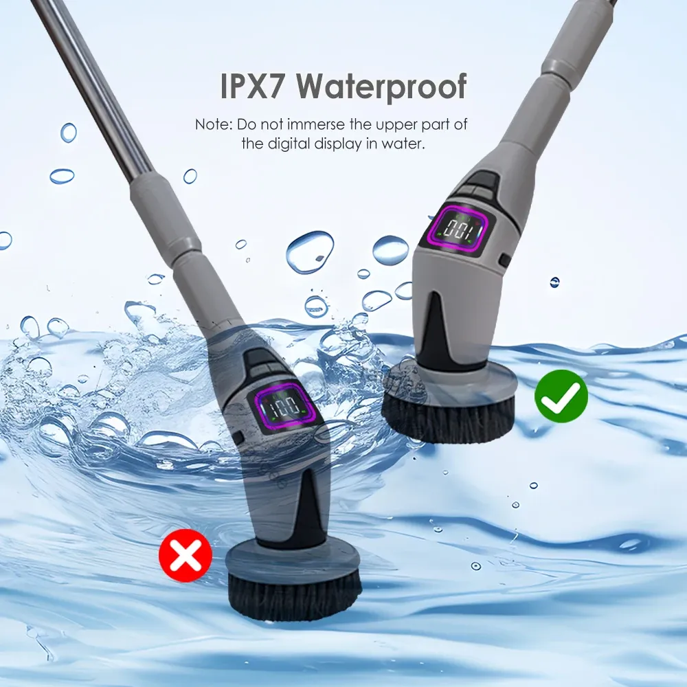 Brosse de nettoyage en utilisation