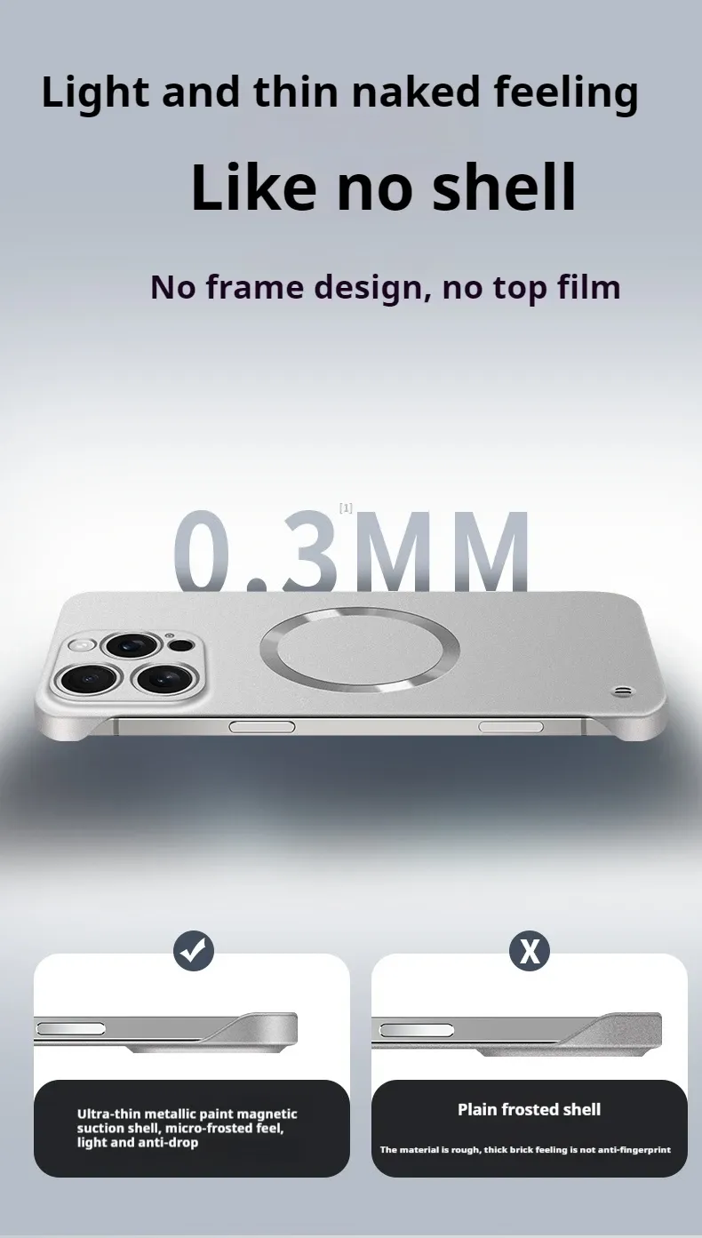 Coque magnétique ultra-fine pour smartphone