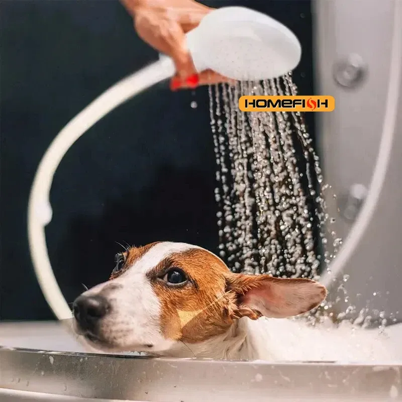 Arroseur de robinet multifonctionnel avec extension de pomme de douche, filtre de vidange et tuyau, pour salle de bain et bain des animaux de compagnie - Image 1