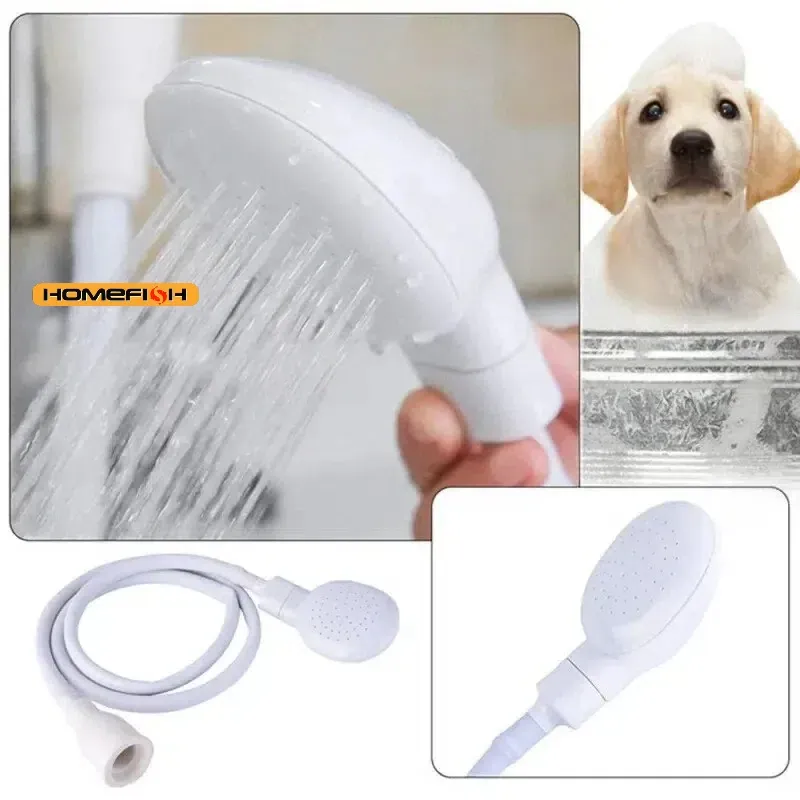 Arroseur de robinet multifonctionnel avec extension de pomme de douche, filtre de vidange et tuyau, pour salle de bain et bain des animaux de compagnie 5