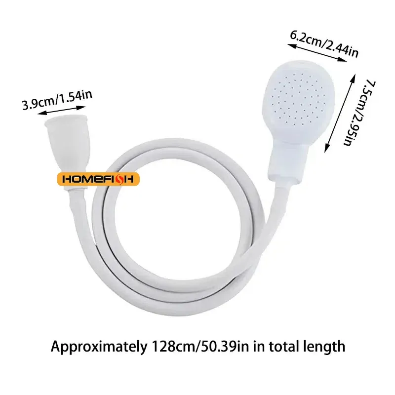 Arroseur de robinet multifonctionnel avec extension de pomme de douche, filtre de vidange et tuyau, pour salle de bain et bain des animaux de compagnie 6