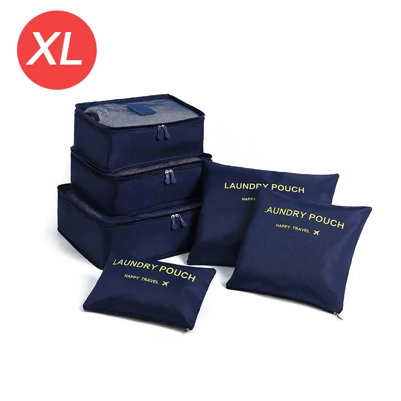 Set de 6 Organisateurs de Voyage Grand Format pour Valise, Rangement Vêtements, Chaussures et Trousse de Maquillage 11