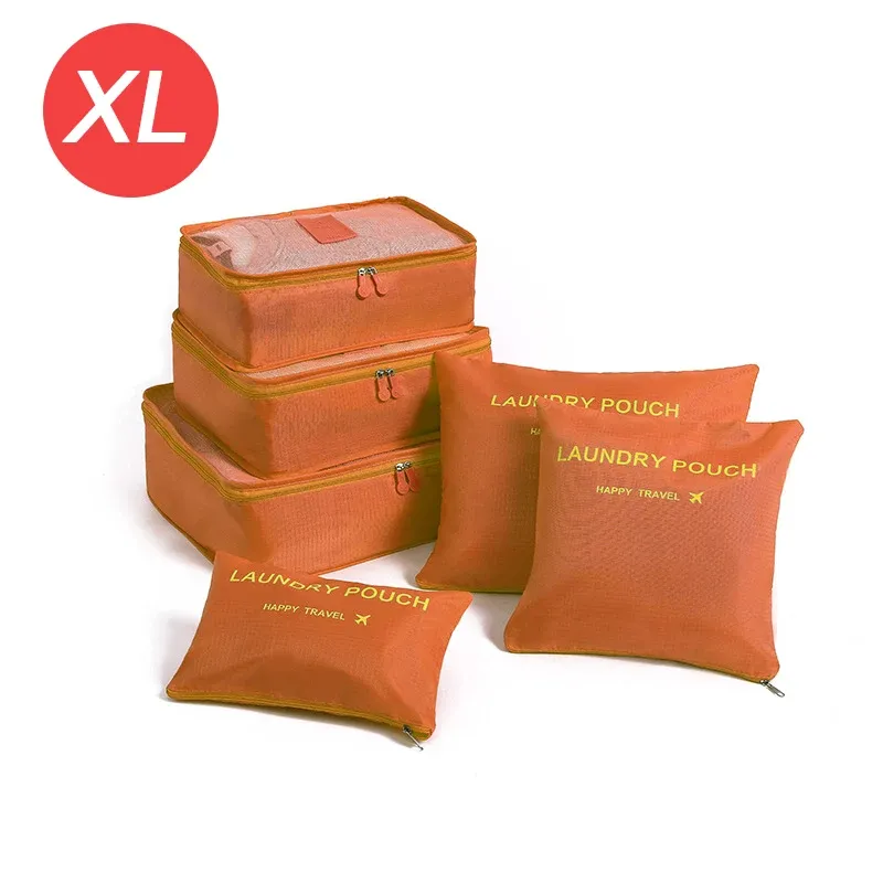 Set de 6 Organisateurs de Voyage Grand Format pour Valise, Rangement Vêtements, Chaussures et Trousse de Maquillage 10
