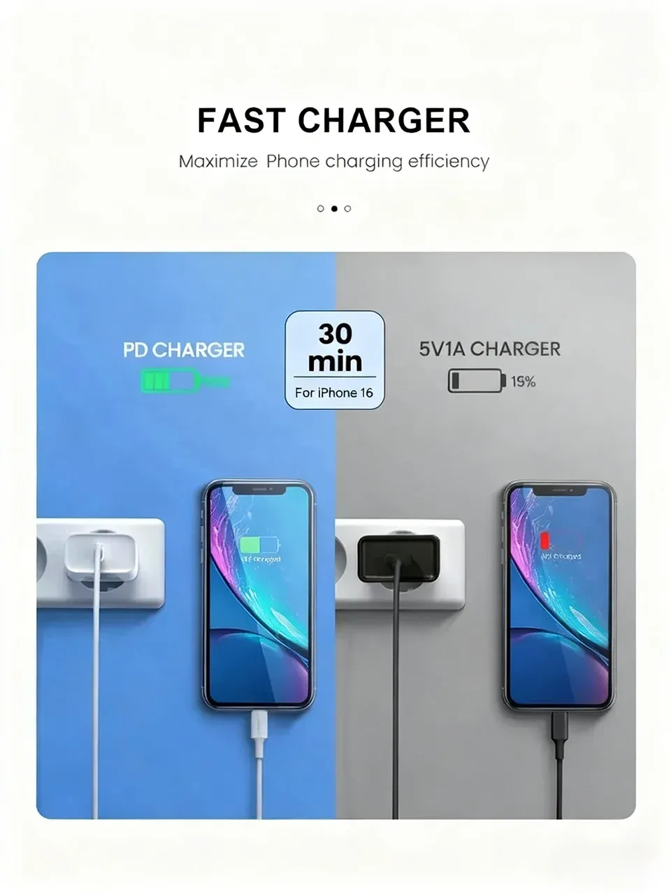 Câble de données USB-C tressé en situation d'utilisation