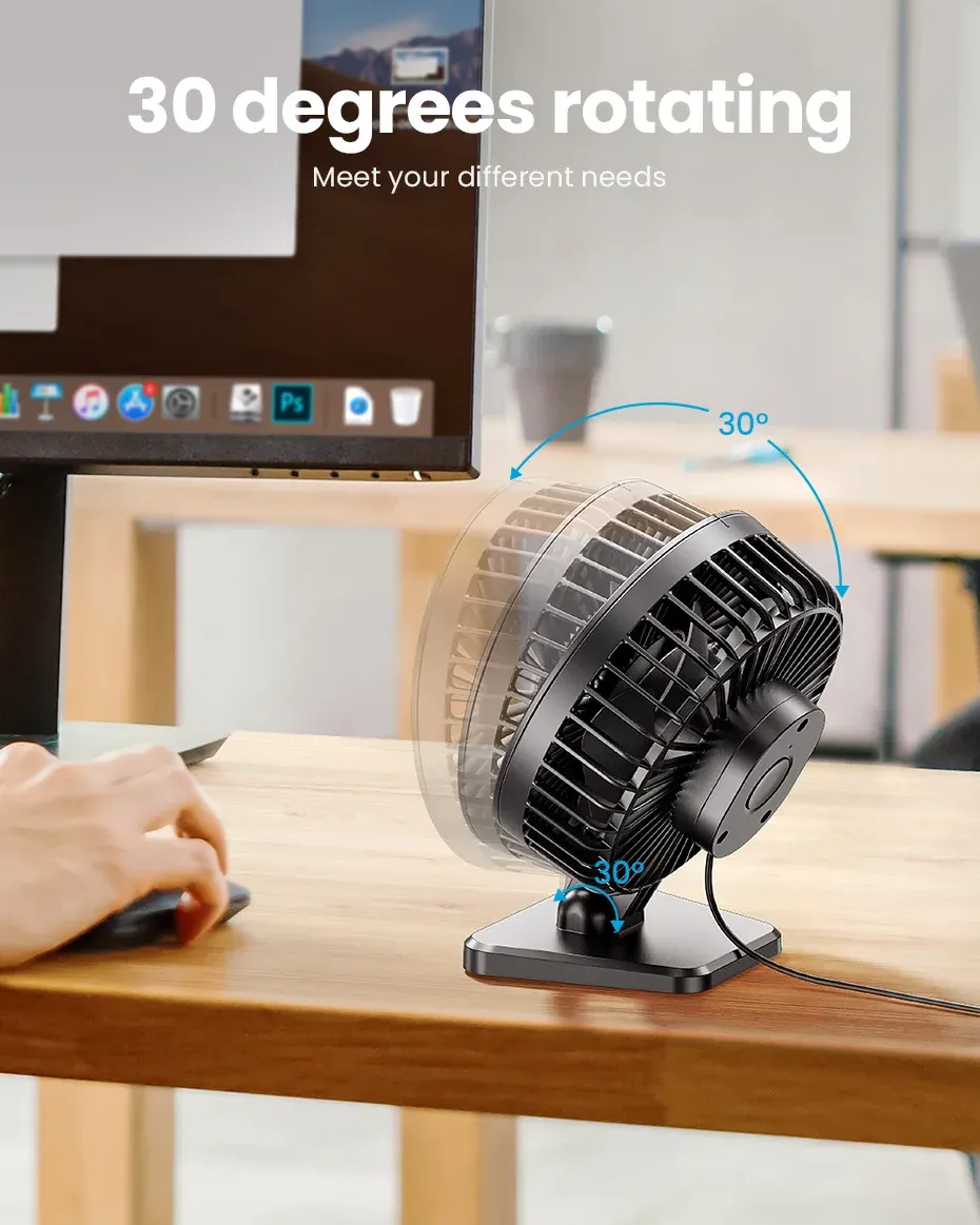 Mini ventilateur USB GAIATOP, vue détaillée