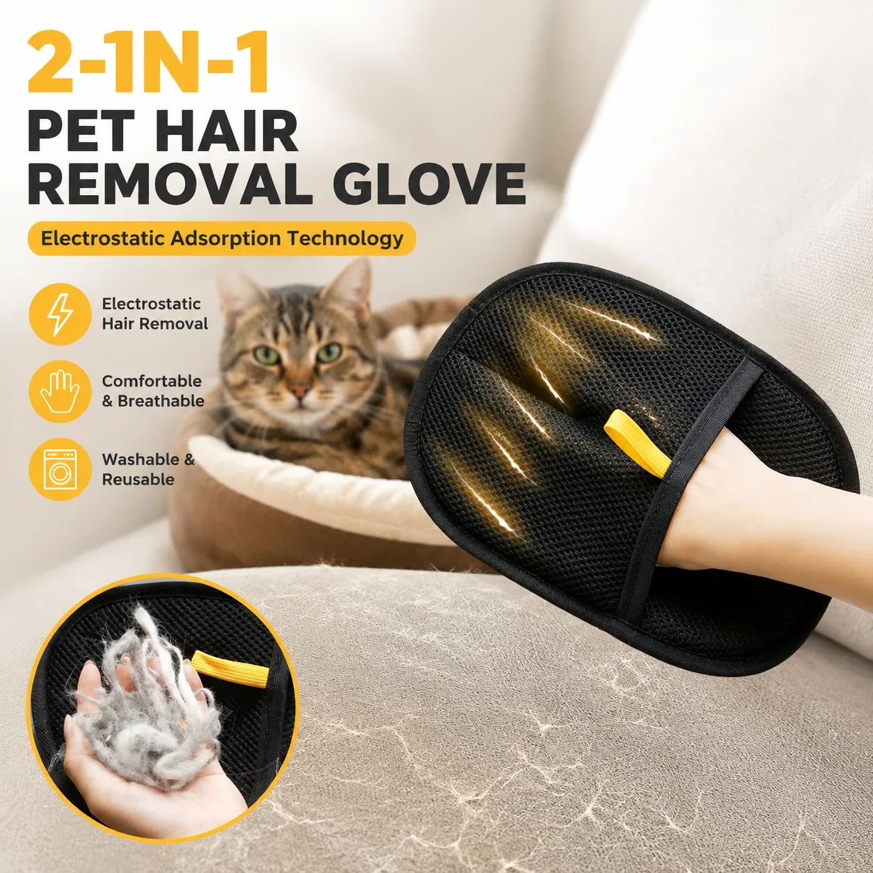 Rouleau anti-poils pour animaux de compagnie, élimine les peluches des vêtements, brosse à poils de chat, nettoyage des vêtements 1