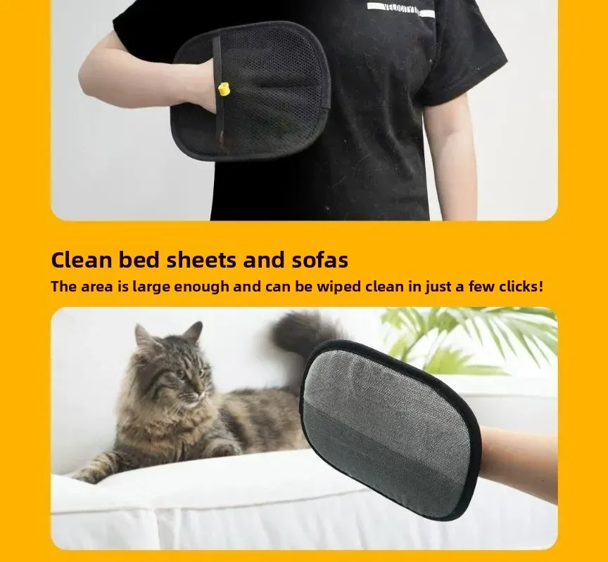 Gant de toilettage pour tissus et housses