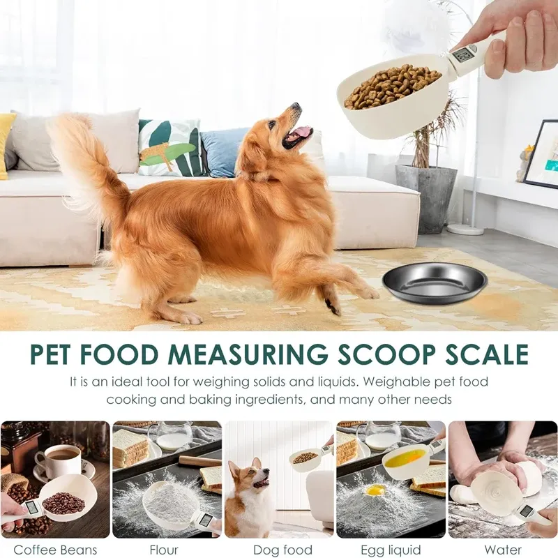 Cuillère doseuse électronique pour aliments pour animaux de compagnie