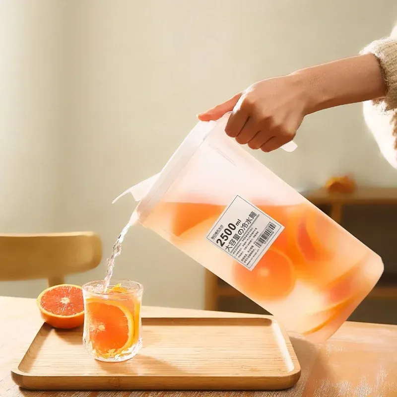 Pichet à eau froide grande capacité avec distributeur de boissons pour réfrigérateur 5