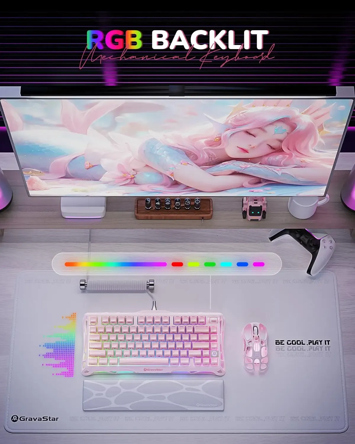GravaStar Mercury K1 finition des touches