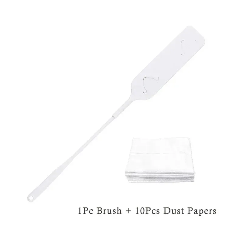 Brosse anti-poussière à long manche avec 10 chiffons non tissés pour le nettoyage domestique 8