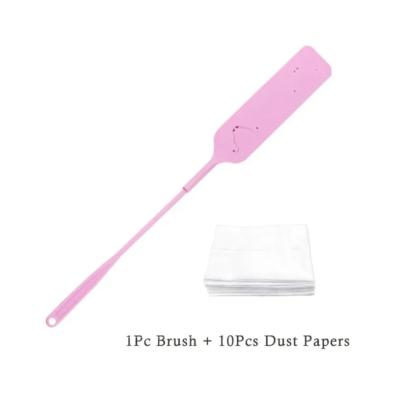 Brosse anti-poussière à long manche avec 10 chiffons non tissés pour le nettoyage domestique 7