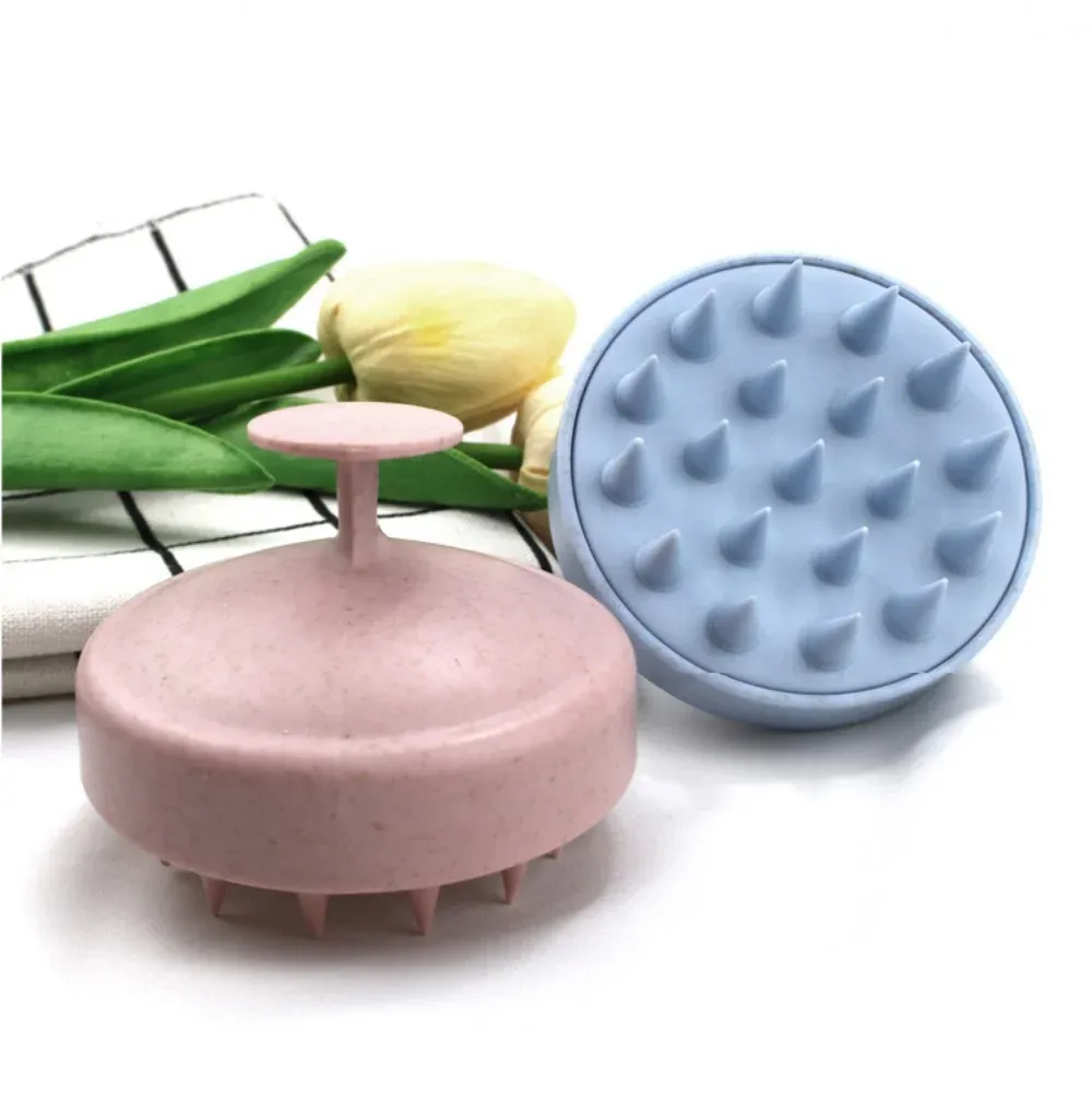 Brosse à shampoing en silicone, peigne de massage du cuir chevelu et brosse de bain, outil professionnel de salon de coiffure 5