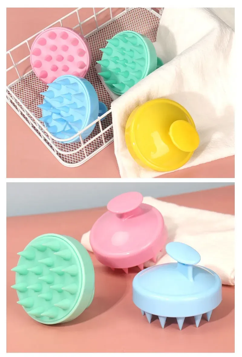Brosse de massage en silicone, ergonomie du manche