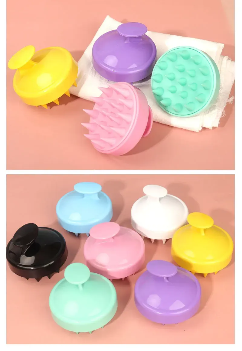 Brosse de massage en silicone, mise en situation