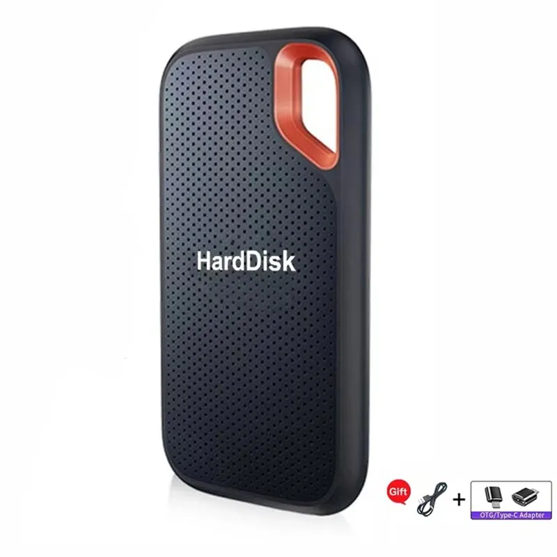 Disque SSD externe 2 To / 4 To à transfert rapide et étanche, compatible PC et ordinateur portable 7