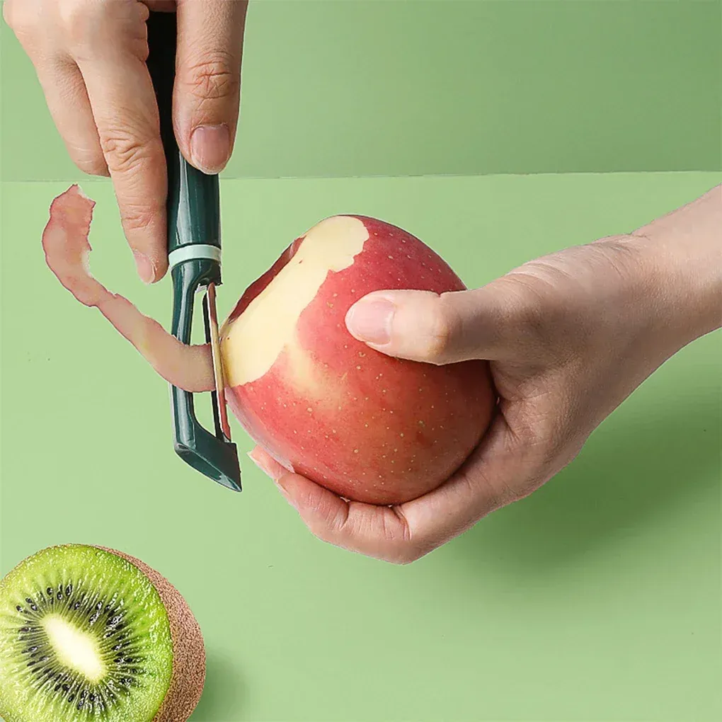 Éplucheur multifonction professionnel pour la cuisine : râpe, grattoir et coupe-melon pour fruits et légumes 2