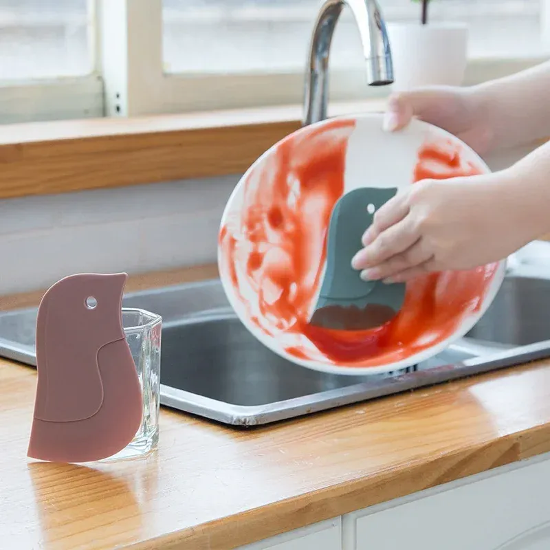 Racloir en silicone souple multifonctionnel pour cuisine, idéal pour nettoyer casseroles et taches de graisse – Lot de 1, 3 ou 5 pièces 4