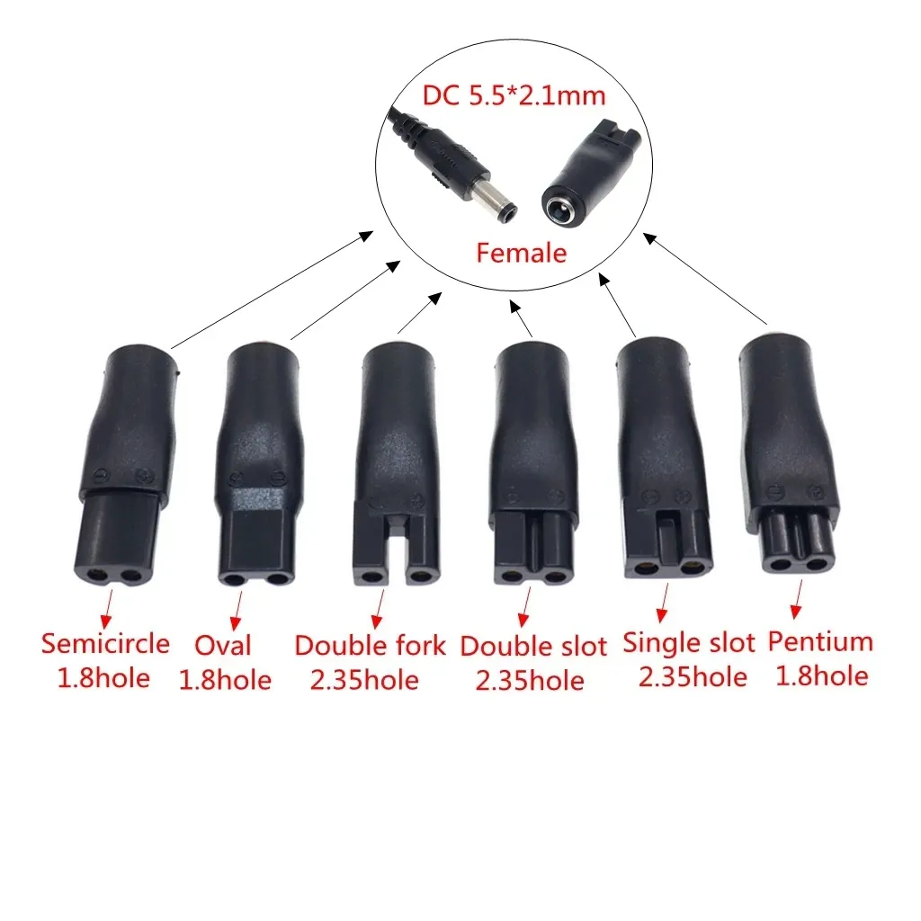 Cordon d'alimentation de remplacement avec adaptateur USB 5 V, compatible tondeuses à cheveux, tondeuses à barbe et rasoirs électriques, lot de 8 2