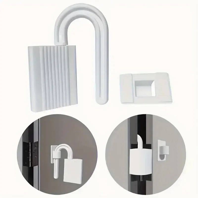 Cale-porte anti-pincement, adaptée aux portes de chambre et de salle de bain, protège les doigts contre le pincement 3