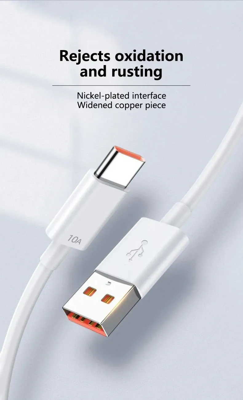 Câble de charge rapide USB-C Turbo, présentation lifestyle