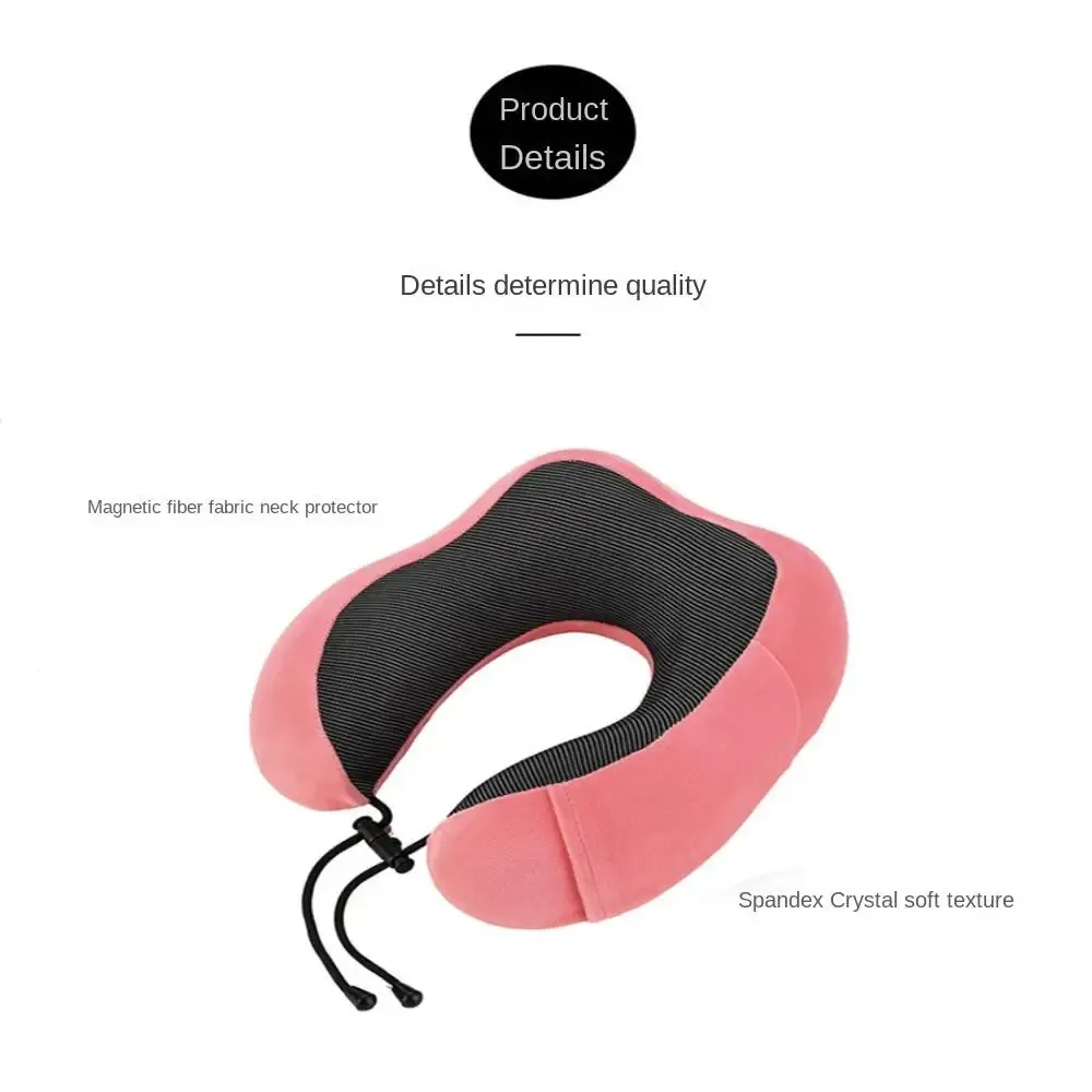 Oreiller de voyage en mousse à mémoire de forme, soutien cervical, avec bouchons d'oreilles et masque de sommeil 6