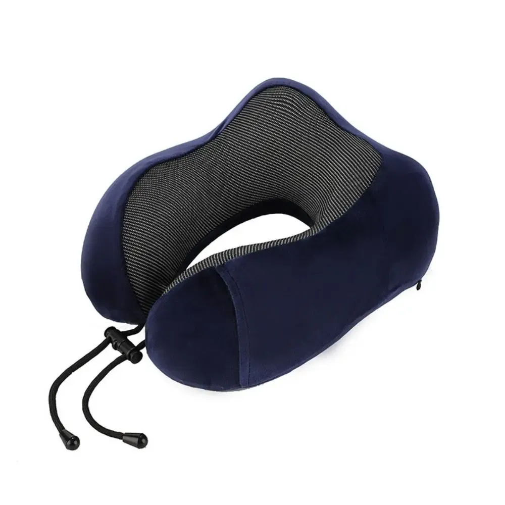 Oreiller de voyage en mousse à mémoire de forme, soutien cervical, avec bouchons d'oreilles et masque de sommeil 11