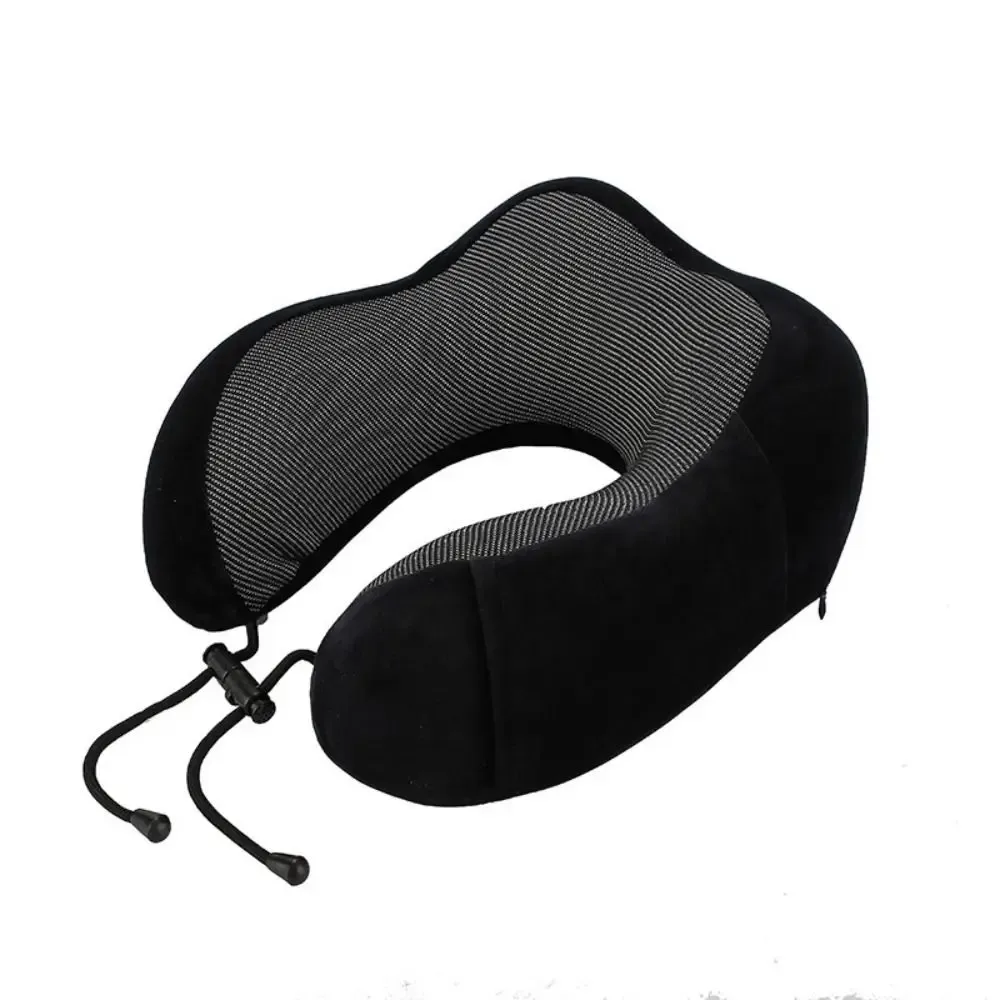 Oreiller de voyage en mousse à mémoire de forme, soutien cervical, avec bouchons d'oreilles et masque de sommeil 10