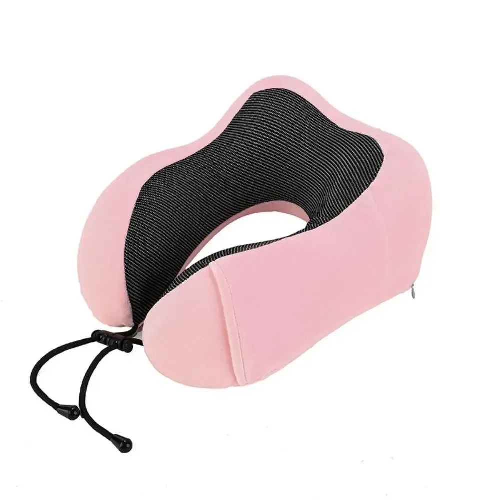 Oreiller de voyage en mousse à mémoire de forme, soutien cervical, avec bouchons d'oreilles et masque de sommeil 7