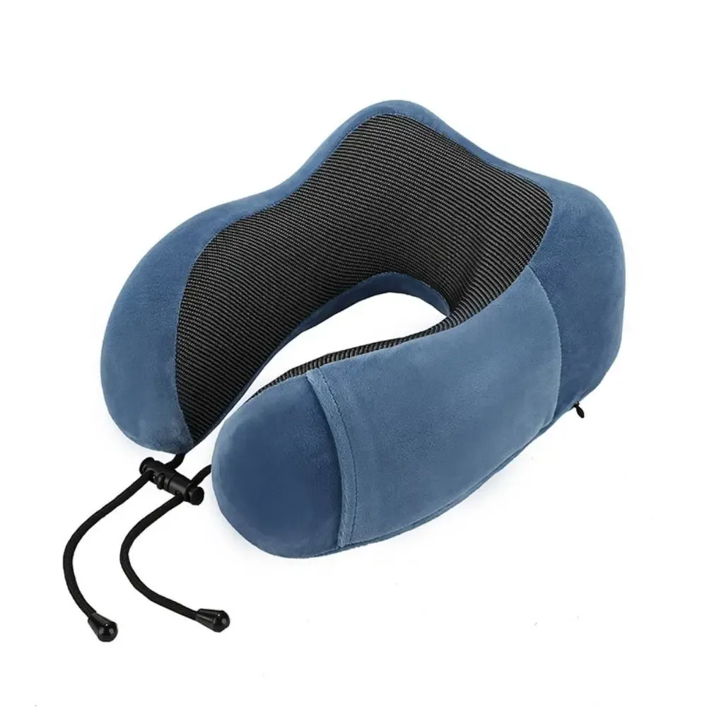 Oreiller de voyage en mousse à mémoire de forme, soutien cervical, avec bouchons d'oreilles et masque de sommeil 8
