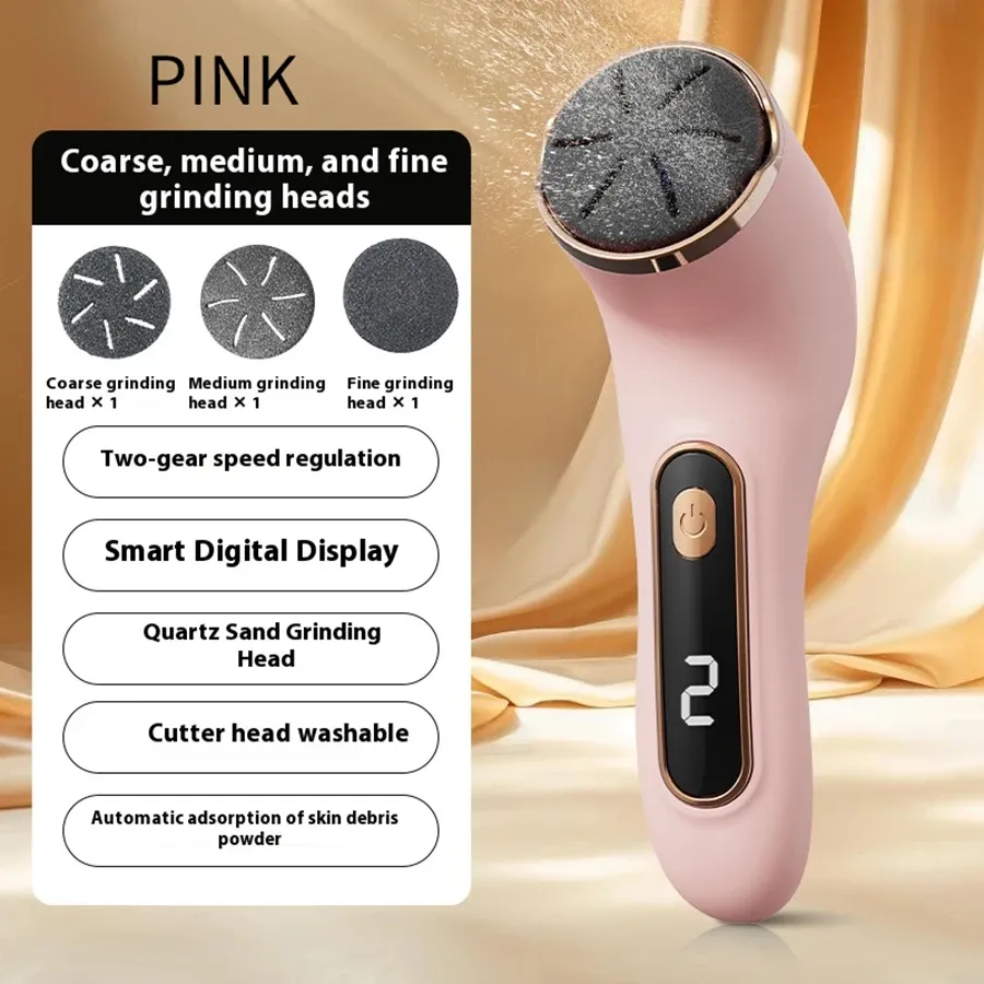 Râpe électrique professionnelle pour pieds : élimination rapide des callosités, rechargeable, indolore et à exfoliation douce 8
