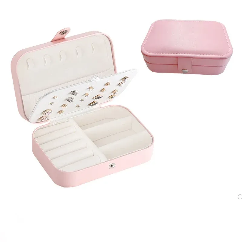 Boîte de rangement à bijoux portable, grande capacité, élégante et de qualité supérieure, idéale pour les voyages 13