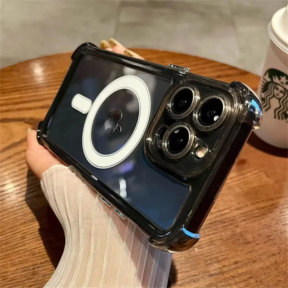 Coque transparente, vue de face