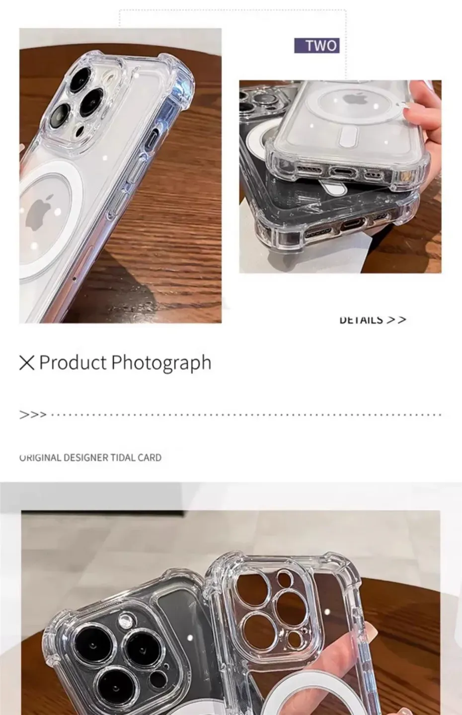 Coque transparente en contexte lifestyle