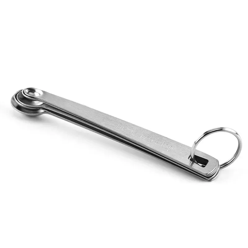 Ensemble de 5 mini cuillères doseuses en acier inoxydable pour ingrédients secs et liquides, outils de mesure de cuisine 5