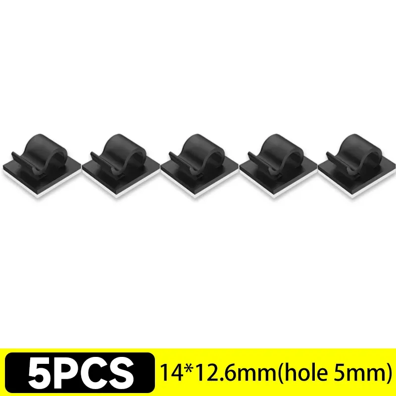 Clips de câbles auto-adhésifs (lot de 5 à 50) – Organisateur de câbles pour bureau et voiture 19